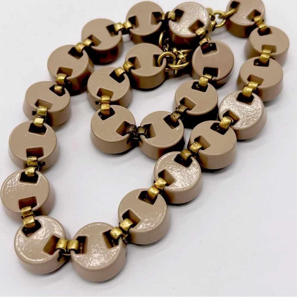 J. Crew Taupe Brulee Necklace
